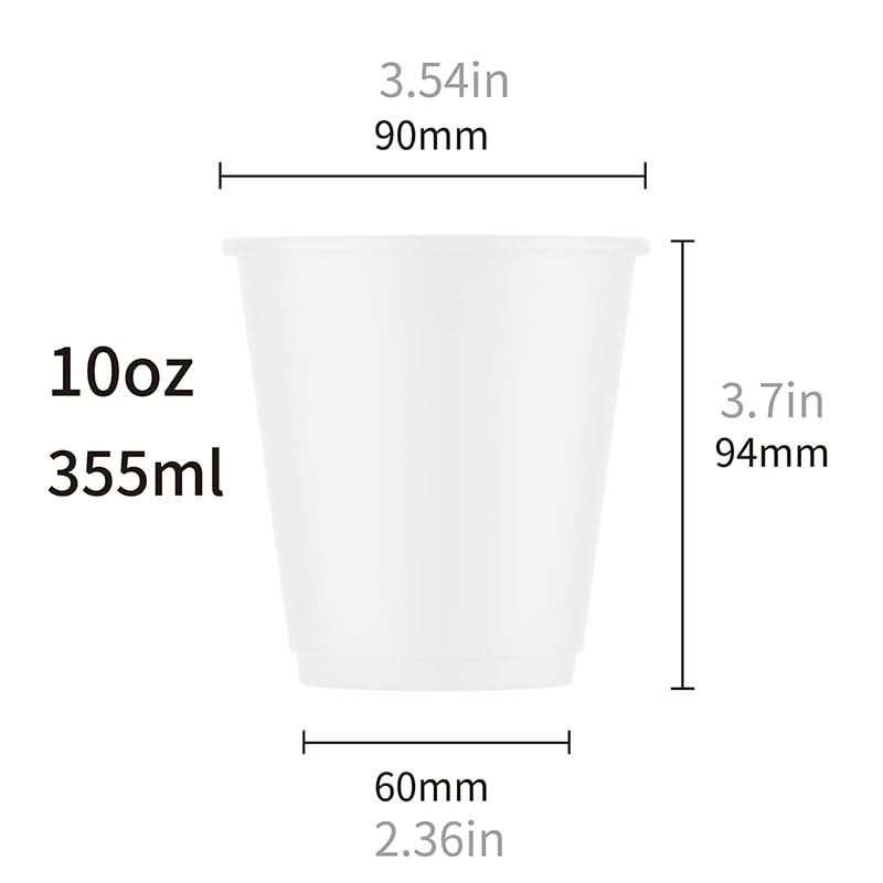 PROMOTION 500pcs 10oz Custom Printed Double Wall Cups Premium Multicolor WaterProof - ecoaralon