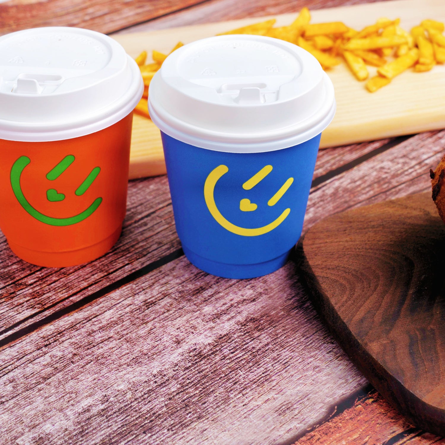 PROMOTION 500pcs 10oz Custom Printed Double Wall Cups Premium Multicolor WaterProof - ecoaralon