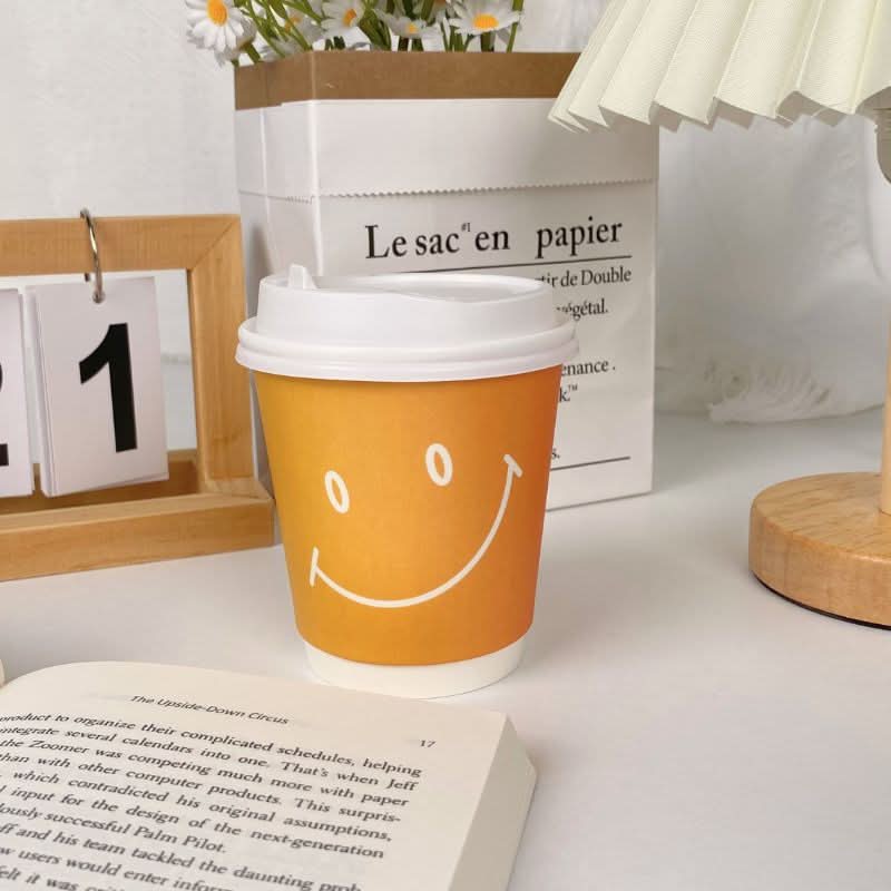 PROMOTION 500pcs 10oz Custom Printed Double Wall Cups Premium Multicolor WaterProof - ecoaralon