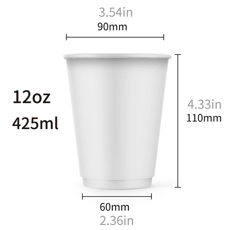 Best-Seller Custom 12oz  Double Wall Cups - ecoaralon