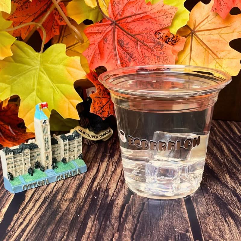 Custom 12 oz. Crystal Clear Plastic Cups - PET Cups - ecoaralon