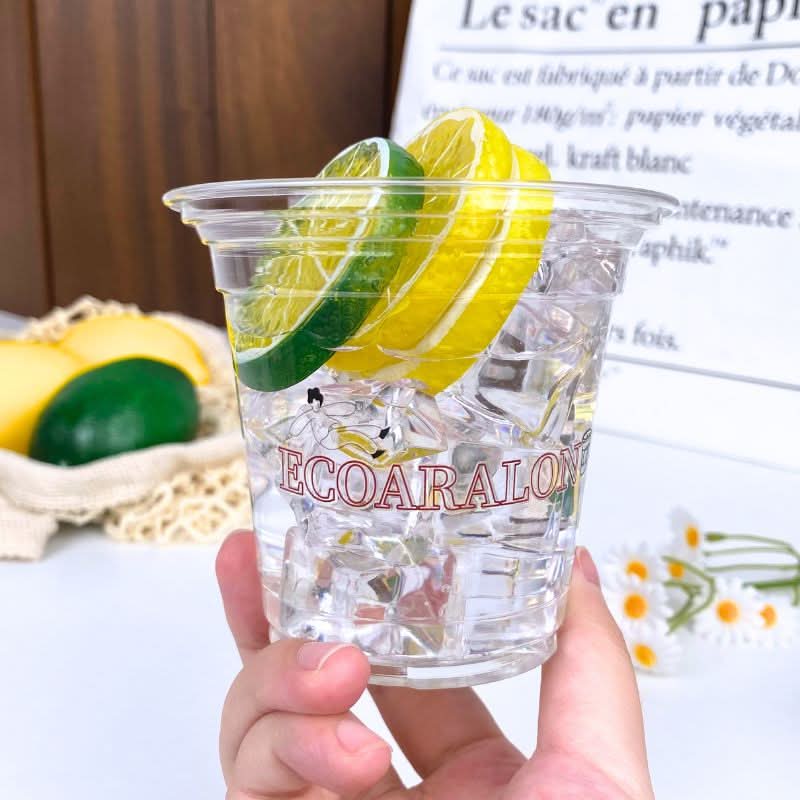 Custom 12 oz. Crystal Clear Plastic Cups - PET Cups - ecoaralon