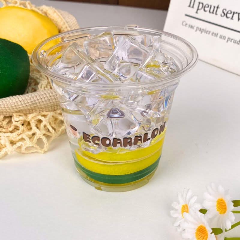 Custom 12 oz. Crystal Clear Plastic Cups - PET Cups - ecoaralon