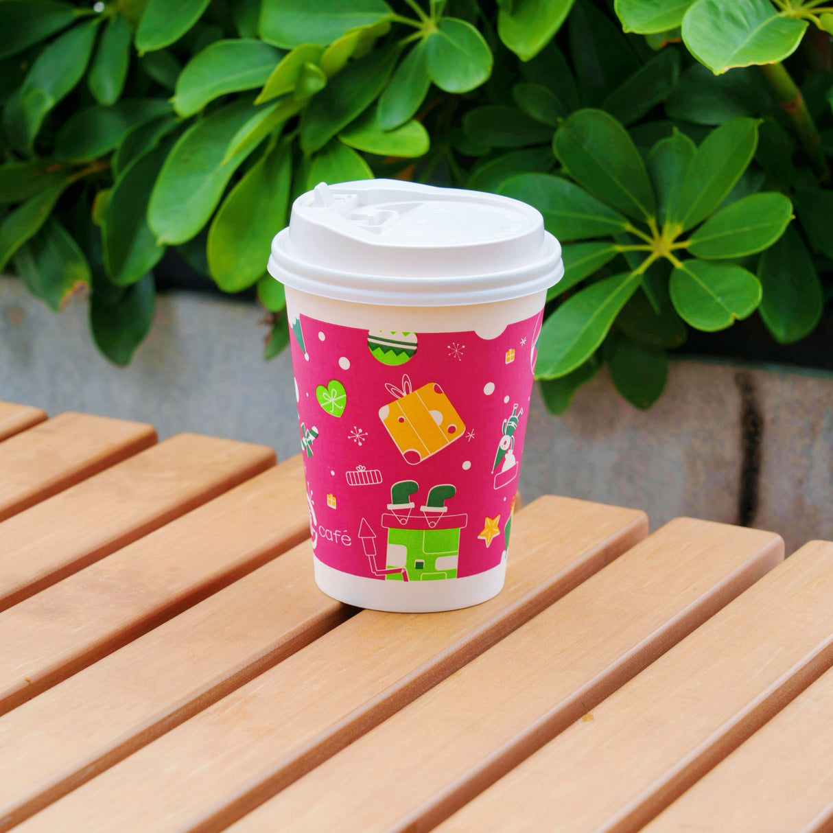 12oz Premium Multicolor WaterProof Custom Printed Single Wall Cups - ecoaralon