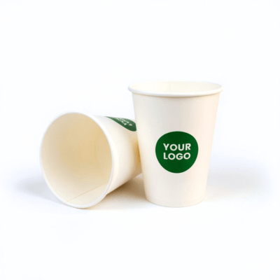 12oz Custom Printed Single Wall Paper Cups Premium Multicolor WaterProof - ecoaralon
