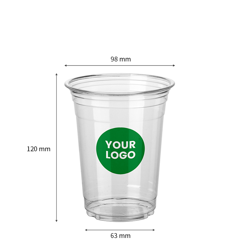Starter Pack Blank Plastic Cups + Logo Stickers Bundle (12oz / 16oz / 20oz / 24oz) - ecoaralon