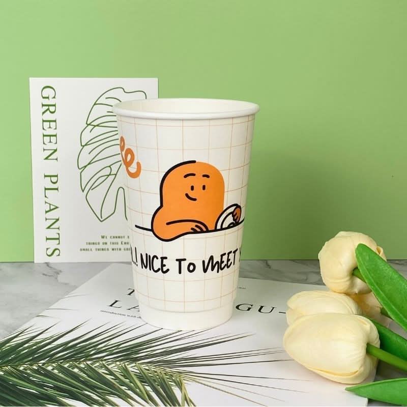 16oz Premium Multicolor WaterProof Custom Printed Double Wall Cups - ecoaralon