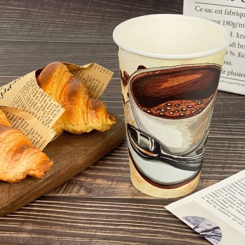 16oz Premium Multicolor WaterProof Custom Printed Single Wall Cups - ecoaralon