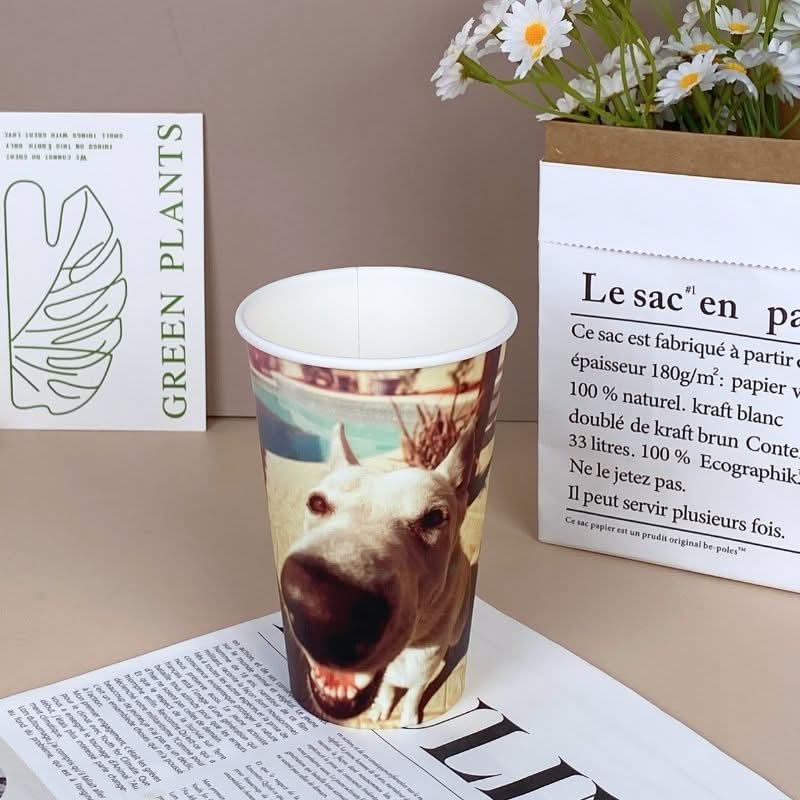 16oz Premium Multicolor WaterProof Custom Printed Single Wall Cups - ecoaralon