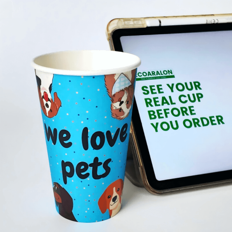 Best-Seller Custom 16oz Single Wall Paper Cups 100pcs/1000pcs