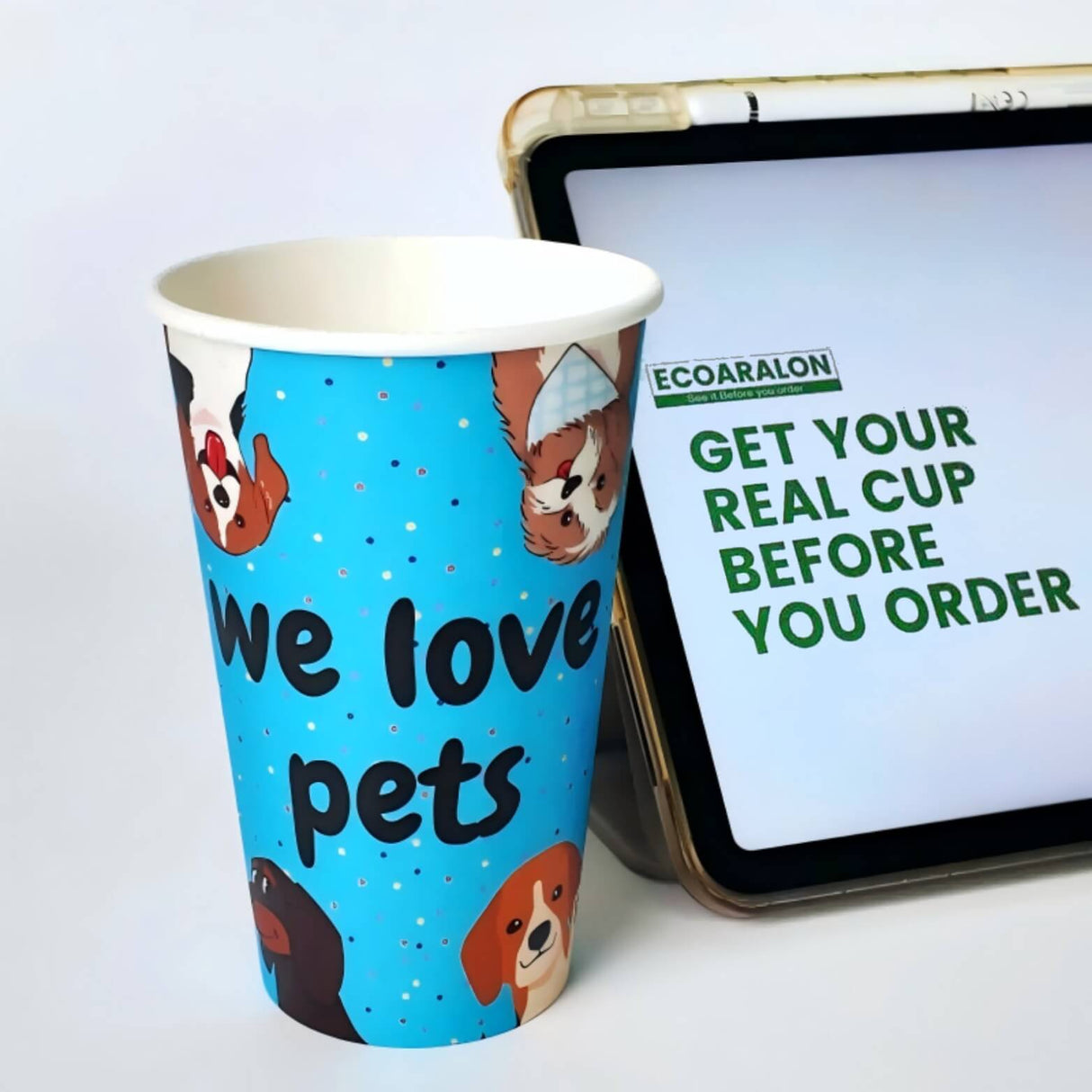 Custom 16oz Single Wall Paper Cups 100pcs/1000pcs