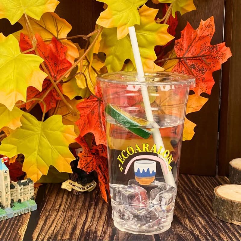 Custom 24oz. Crystal Clear Plastic Cups - PET Cups - ecoaralon