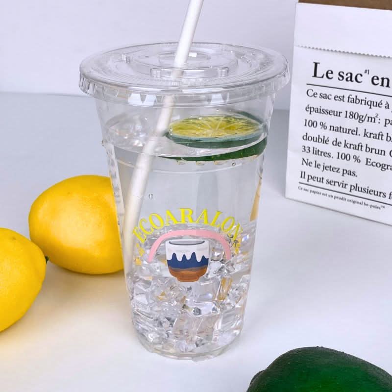 Custom 24oz. Crystal Clear Plastic Cups - PET Cups - ecoaralon