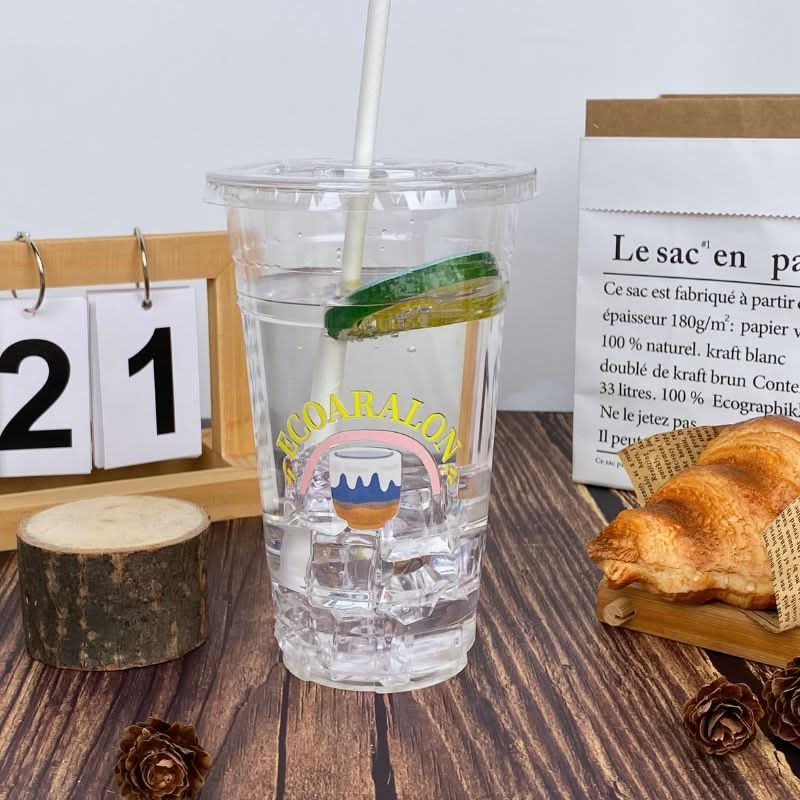 Custom 24oz. Crystal Clear Plastic Cups - PET Cups - ecoaralon