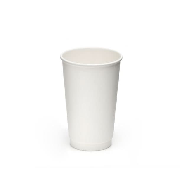500pcs | 16 oz. Blank Double Walled Paper Cup - ecoaralon