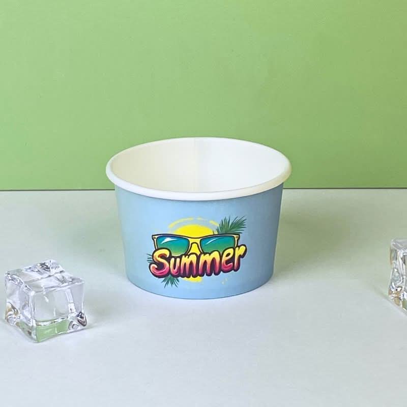 Best-Seller Custom 4oz Printed IceCream Cups - ecoaralon