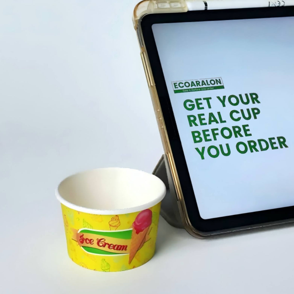 Custom 4oz Printed IceCream Paper Cups 100pcs/1000pcs