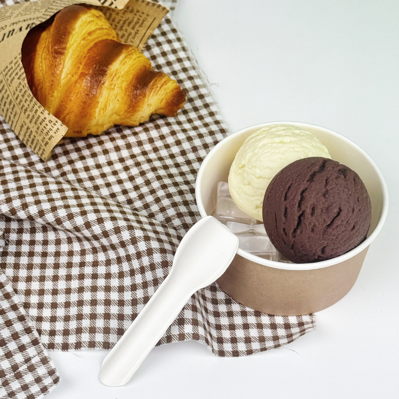 Custom 8oz Printed IceCream Paper Cups - ecoaralon