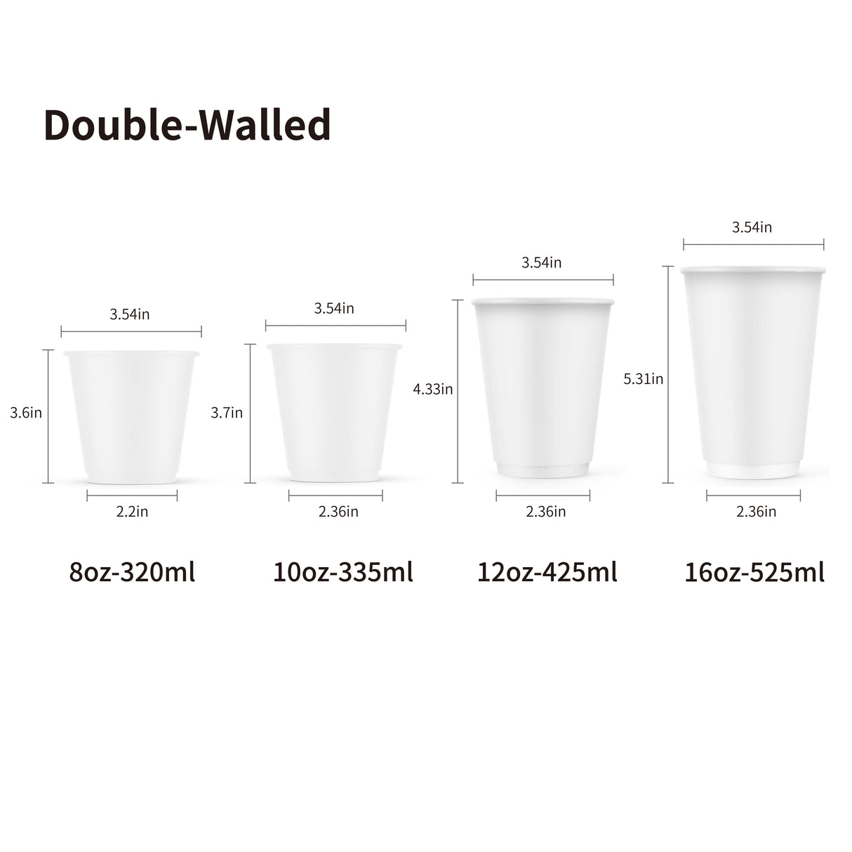 Sample Double wall Paper Cups - ecoaralon