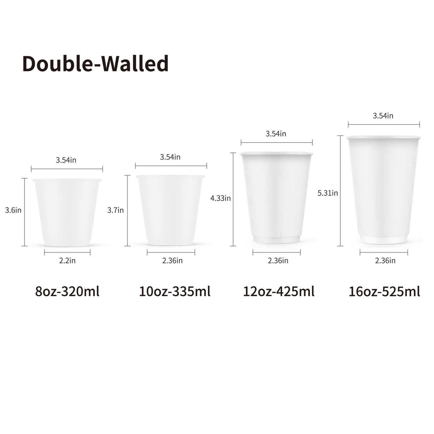 Sample Double wall Paper Cups - ecoaralon