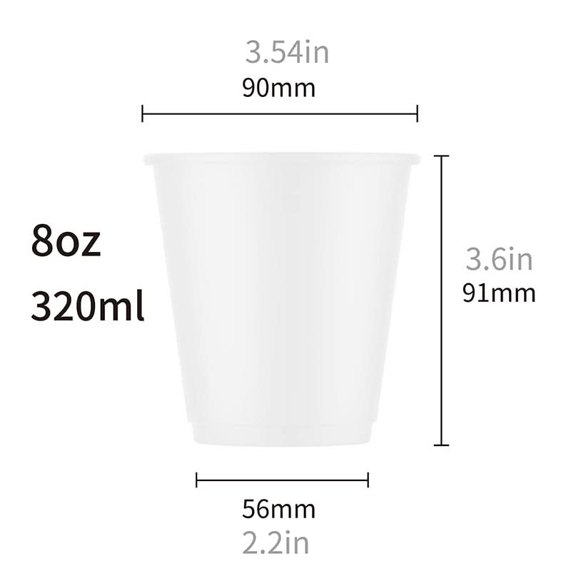 8oz Premium Multicolor WaterProof Custom Printed Double Wall Cups - ecoaralon