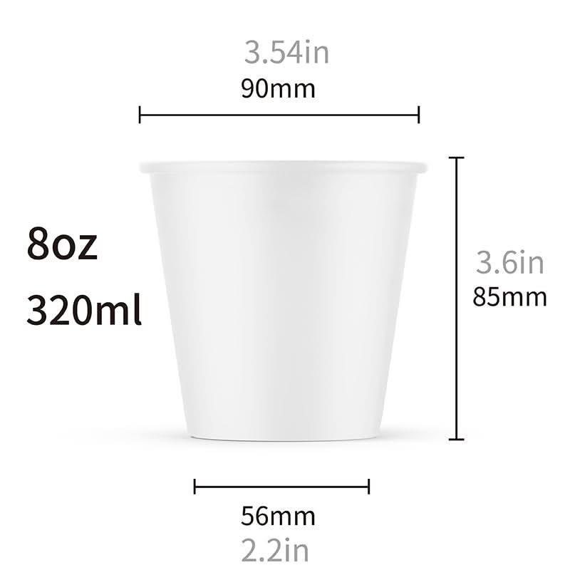 Best-Seller Custom 8oz Single Wall Cups - ecoaralon