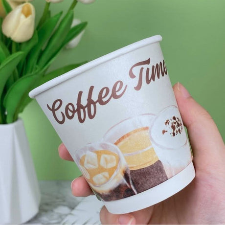 8oz Premium Multicolor WaterProof Custom Printed Double Wall Cups - ecoaralon