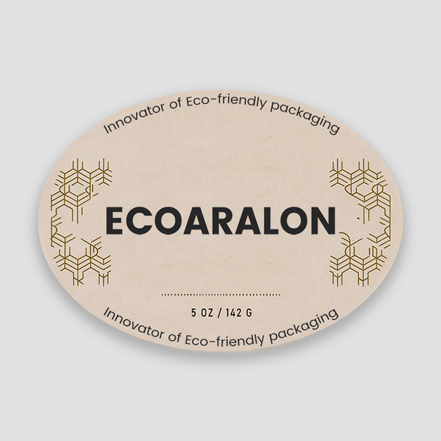 Oval Labels - ecoaralon