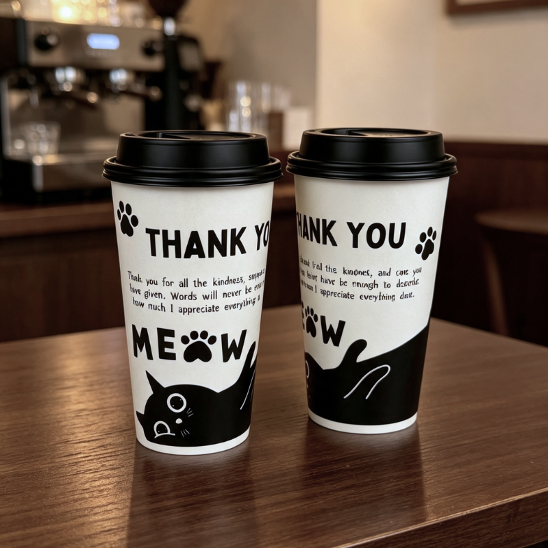 Custom Printed Single Wall Paper Cups