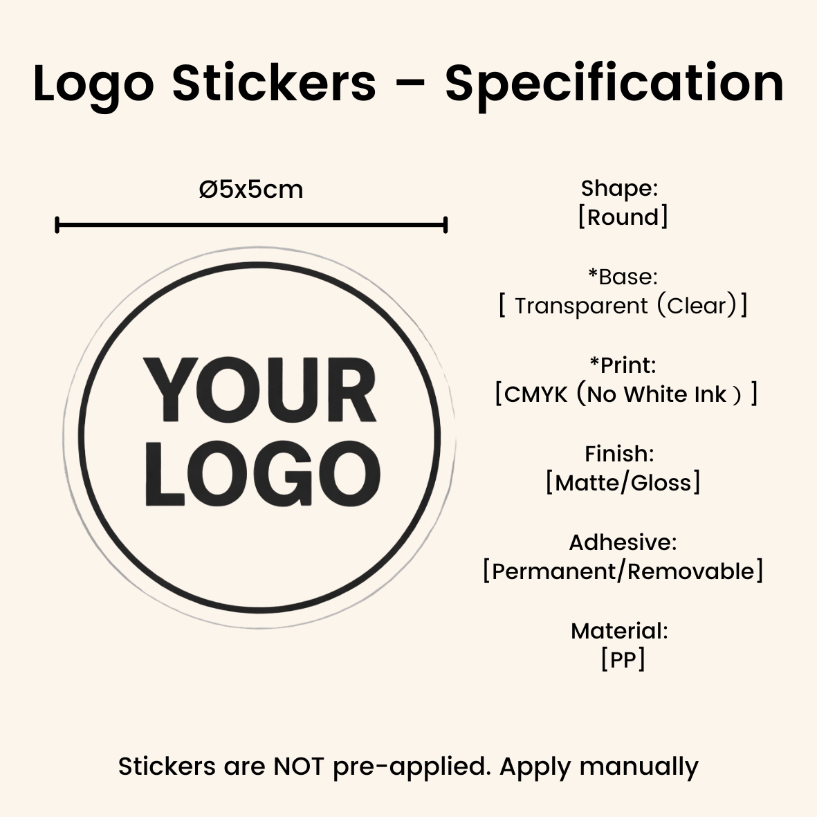 Starter Pack Blank Paper Cups + Logo Stickers Bundle (8oz / 10oz / 12oz / 16oz – Single Wall / Double Wall) - ecoaralon