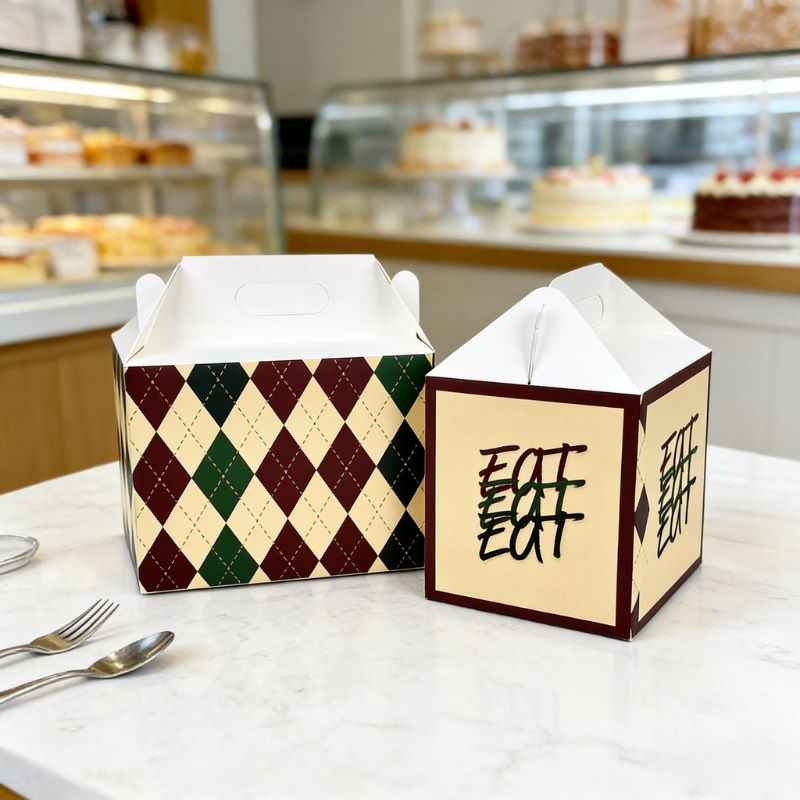 Custom Printed Gable Cake Boxes