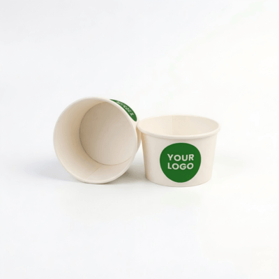 Custom 8oz Printed IceCream Paper Cups - ecoaralon