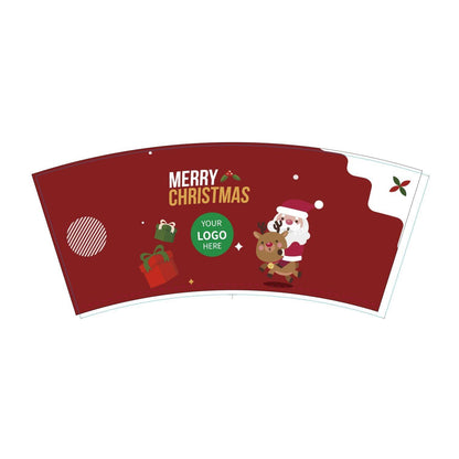 12 oz. Holiday Custom Printed Double Walled Paper Cup - 06 - ecoaralon