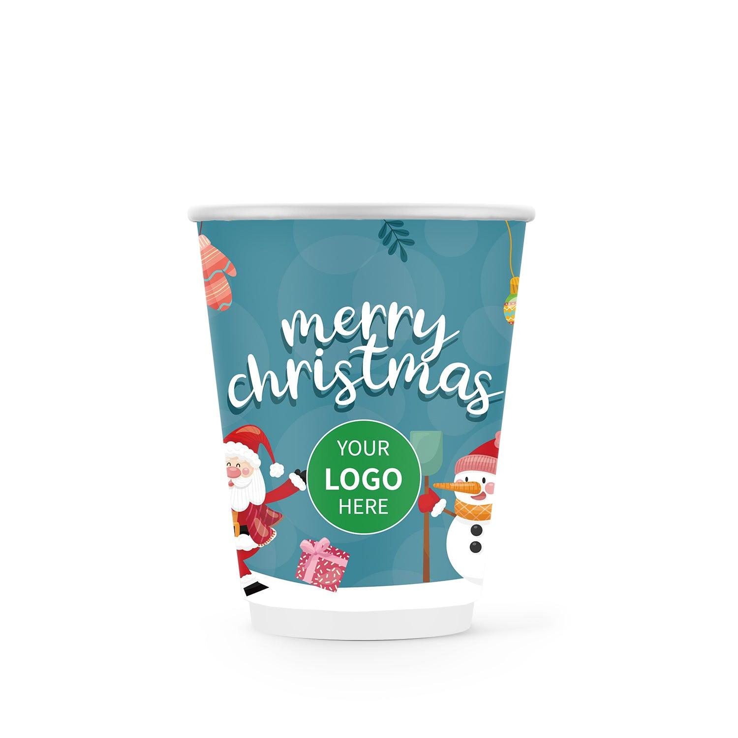 12 oz. Holiday Custom Printed Double Walled Paper Cup - 08 - ecoaralon