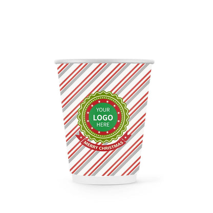 12 oz. Holiday Custom Printed Double Walled Paper Cup - 10 - ecoaralon