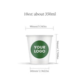 10oz Custom Printed Single Wall Cups Premium Multicolor WaterProof