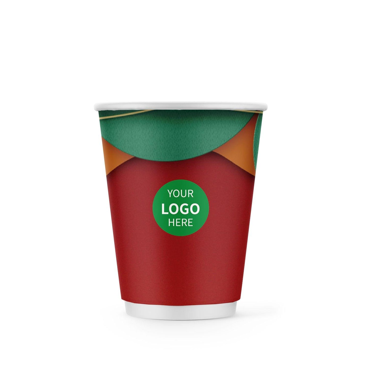 12 oz. Holiday Custom Printed Double Walled Paper Cup - 16 - ecoaralon