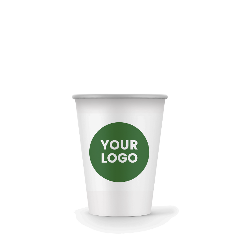 Best-Seller Small order Custom Printed Cups With Lids 100pcs 8oz|10oz|12oz|16oz Premium Multicolor WaterProof