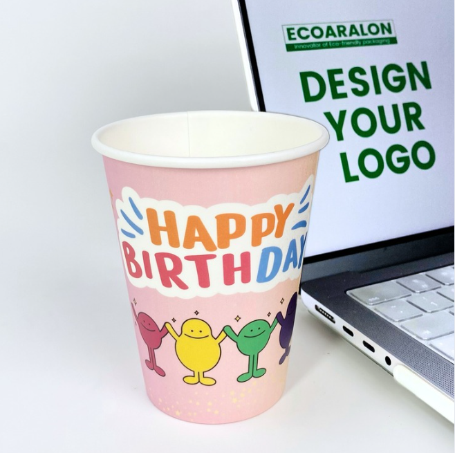 Best Seller Custom 12oz Single Wall Paper Cups 100pcs/1000pcs