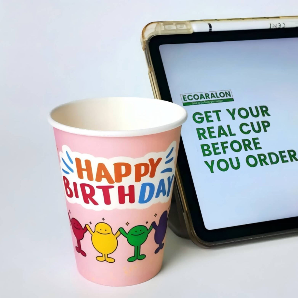 Custom 12oz Single Wall Paper Cups 100pcs/1000pcs