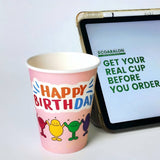 Custom 12oz Single Wall Paper Cups 100pcs/1000pcs