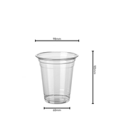 12oz Blank Plastic  PET Cups - ecoaralon