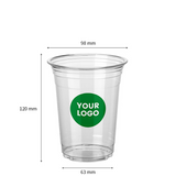 Custom 16 oz. Crystal Clear Plastic Cups - PET Cups