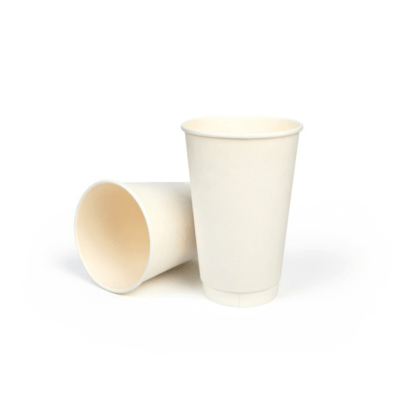 500pcs | 16 oz. Blank Double Walled Paper Cup - ecoaralon