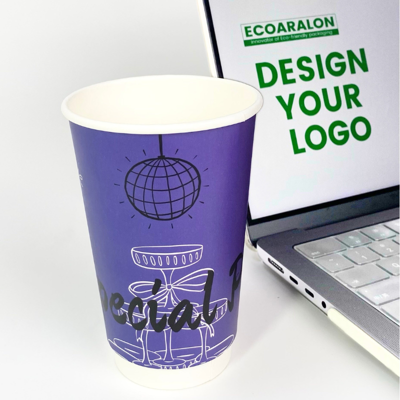 Best Seller Custom 16oz Double Wall Paper Cups 100pcs/500pcs