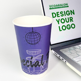 Best Seller Custom 16oz Double Wall Paper Cups 100pcs/500pcs