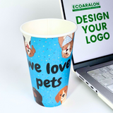 Best-Seller Custom 16oz Single Wall Paper Cups 100pcs/1000pcs
