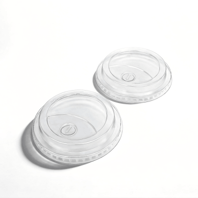 98mm Round Straw  Lid For Plastic Cup 1000pcs - ecoaralon