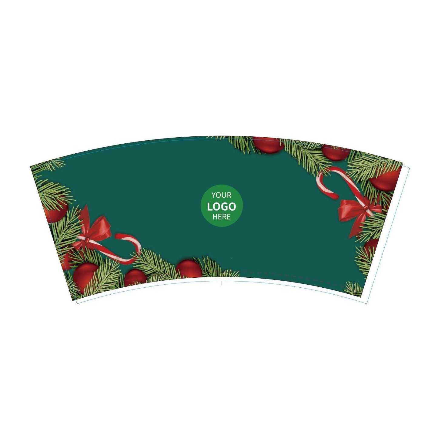 12 oz. Holiday Custom Printed Double Walled Paper Cup - 19 - ecoaralon