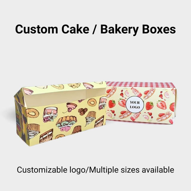 Custom Printed Rectangular Bakery & Cake Boxes - ecoaralon